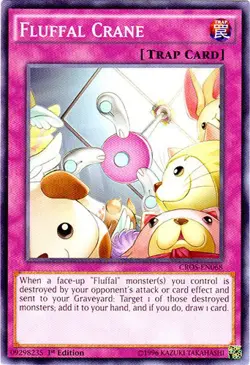 Fluffal Crane - CROS-EN068 - Common - 1st Edition - Lightly Played - Image 1