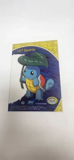 2000 Topps Pokemon Squirtle PC4 TV Animation Clear Card 07 - Image 2