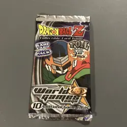 Dragonball Z "World Games" 10-Card Unlimited Sealed Booster Pack X1 - Image 1