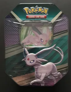 Espeon V Heroes Tin SWSH Pokemon Cards 2022 Eeveelution Sword & Shield NEW - Image 1