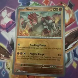 Pokemon Card - Groudon 049/131 Master Ball Reverse - Prismatic Evolutions - NM - Image 1