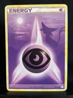 Pokemon TCG 2010 HGSS Psychic Espeon Energy Card 119/123 LP - Image 1