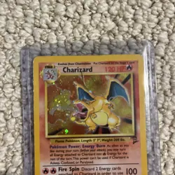 Pokemon Cards Charizard 4/130 Holo Rare Base Set 2 - MP - Image 5