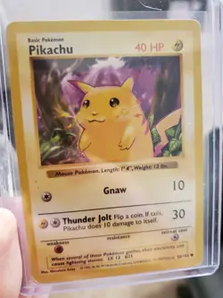 Base Set Shadowless Pokemon Card Lot Of 13 - HP - Includes Yellow Cheeks Pikachu - Image 2