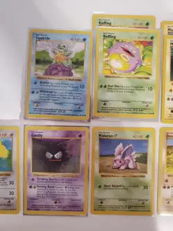 Base Set Shadowless Pokemon Card Lot Of 13 - HP - Includes Yellow Cheeks Pikachu - Image 5