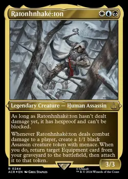 Ratonhnhake꞉ton Foil Etched - Assassin'S Creed MTG-NM - Image 1