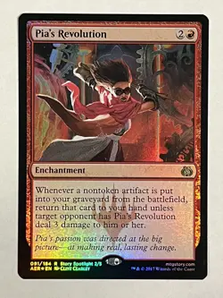 Pia’s Revolution SP Foil Aether Revolt MTG - Image 1