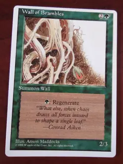 WALL OF BRAMBLES mtg VLP Alternate 4th Edition 1 Unc - Image 1
