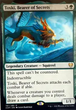MTG Toski, Bearer of Secrets KHM Kaldheim Regular Rare NM - Image 1