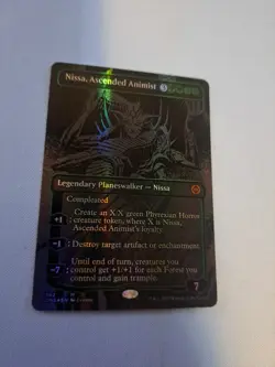MTG: Nissa, Ascended Animist (Oil Slick Raised Foil): Phyrexia - All Will (LP) - Image 2
