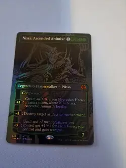 MTG: Nissa, Ascended Animist (Oil Slick Raised Foil): Phyrexia - All Will (LP) - Image 3