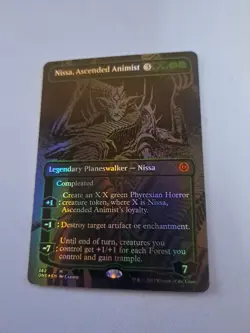 MTG: Nissa, Ascended Animist (Oil Slick Raised Foil): Phyrexia - All Will (LP) - Image 4