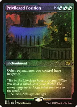 MTG FOIL ETCHED Privileged Position - Double Masters 2022 #532 - Image 1
