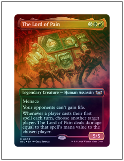 1x The Lord of Pain, Borderless Art - Foil, Magic MTG NM - Image 1
