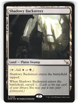 Shadowy Backstreet #268 (NM) (MKM) (Non-Foil) Murders MTG Magic - Image 1
