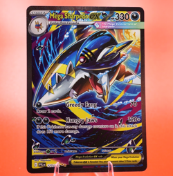 Mega Sharpedo ex | #127 | Illustration Rare | Holo | Phantasmal Flames | Pokemon - Image 1