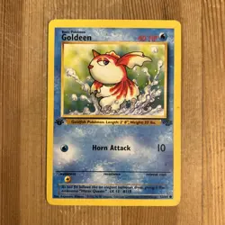 Goldeen 53/64 1st Edition Jungle Common Pokemon Vintage Card WOTC MP 1999 - Image 1
