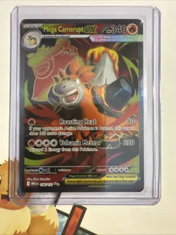 Mega Camerupt ex Ultra Rare Fire Holo ME01: Mega Evolution #156/132 [NM] Pokemon - Image 1