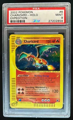 2002 Pokemon Expedition Charizard Holo #6/165 PSA 9 - Image 1