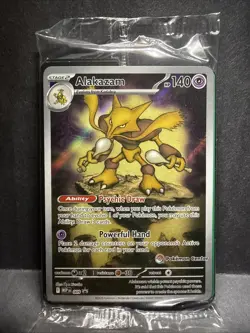 2025 Pokemon Center Stamp Alakazam 009 Black Star Promo Mega Evolution Sealed - Image 1