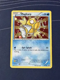 Pokemon TCG Shiny Magikarp Black Star Promo Card XY143 HP - Image 1