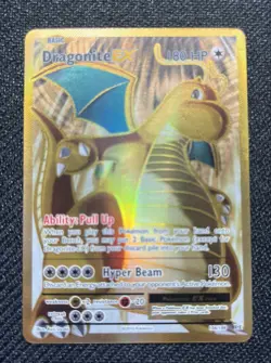 Dragonite EX 106/108 - Full Art Ultra Rare Gold XY Evolutions Pokemon TCG NM - Image 1
