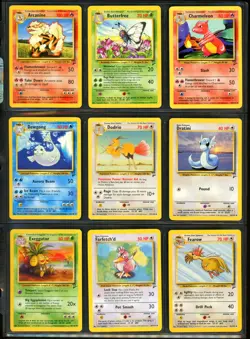 2000 Pokemon BASE SET 2 Edition NEAR COMPLETE Non Holo Cards Lot RARE + WotC NM+ - Image 3