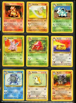 2000 Pokemon BASE SET 2 Edition NEAR COMPLETE Non Holo Cards Lot RARE + WotC NM+ - Image 5
