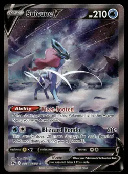 Pokemon Cards Suicune V GG38/GG70 Crown Zenith Galarian Gallery Holo V NM *2 - Image 1