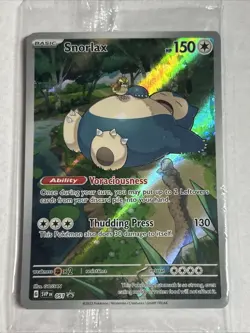 Pokemon Card Snorlax SVP 051 Scarlet & Violet 151 Black Star Promo NM sealed - Image 2