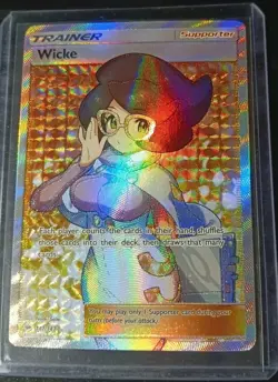 Wicke 147/147 FULL ART TRAINER NM - Burning Shadows Pokemon TCG - Image 1