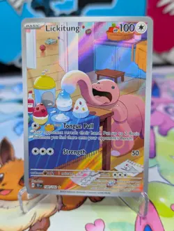 Pokemon Card Lickitung 180/162 Temporal Forces Illustration Rare Full Art NM - Image 1