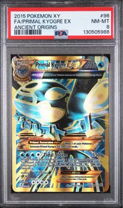 Pokemon TCG Mega Primal Kyogre EX 96/98 Ancient Origins 2015 PSA 8 NEW CERT - Image 1