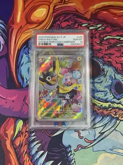 2025 Pokemon Promo Iono's Wattrel #232 Japanese SV9 Box PSA 10 GEM MINT - Image 1