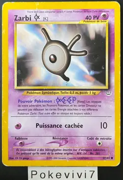 Carte Pokemon ZARBI K 58/64 Commune NEO REVELATION Wizards FR OCCASION - Image 1