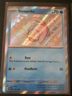 Slowpoke 116/091 & Slowbro 117/091 PAF Paldean Fates NM Pokemon Shiny Baby - Image 2