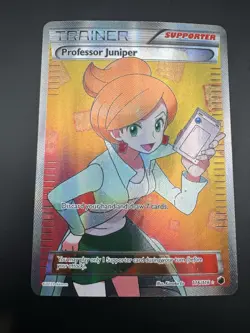 Professor Juniper Trainer Full Art Pokemon Plasma Freeze 116/116 2013 - Image 3
