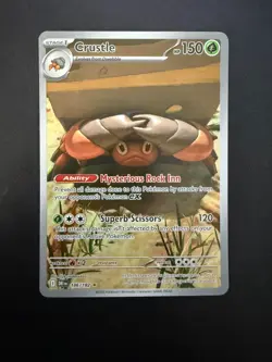 Crustle 186/182 Illustration Rare Holo Pokemon Destined Rivals NM - Image 1