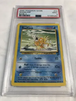 2000 POKEMON #50 MAGIKARP BASE SET 2 MINT PSA 9 - Image 1