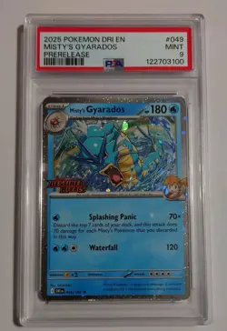 Misty’s Gyarados 049/182 PreRelease Stamp Destined Rivals Pokemon TCG NM SKU4 - Image 1