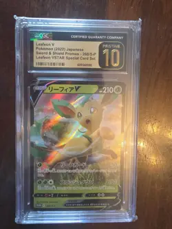 Pokemon TCG Leafeon V 128/S-P Chinese Promo SWSH CGC Pristine 10 - Image 1