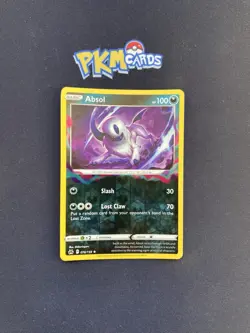 Pokemon TCG Absol Crown Zenith 076/159 Reverse Holo Rare LP. - Image 1