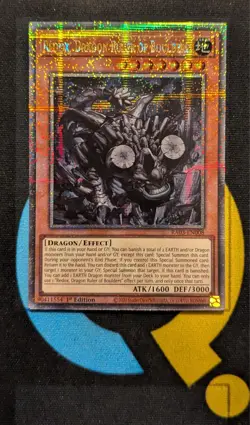 RA03-EN008 Redox, Dragon Ruler of Boulders Quarter Century Secret Rare YuGiOh - Image 1