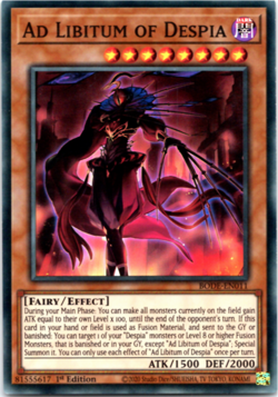 LP Ad Libitum of Despia - BODE-EN011 - Super Rare - 1st Edition - Yugioh - Image 1