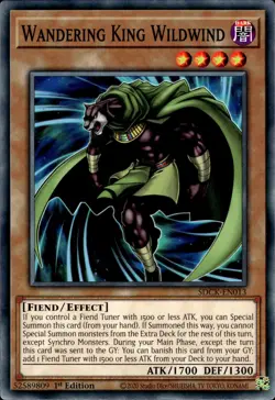 Wandering King Wildwind - 1st Edition SDCK-EN013 - NM - YuGiOh - Image 1