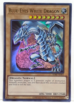 Yugioh Asian-English Blue-Eyes White Dragon SDRB-AE001 Ultra Rare - Image 1
