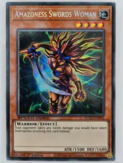 Yu Gi Oh - SGX3-END02 Amazoness Swords Woman - Secret Rare - Image 1