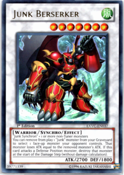 Junk Berserker - EXVC-EN037 - Ultra Rare - 1st Edition - Yugioh - Image 1