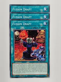 Yu Gi Oh - 3x DOOD-EN070 Fusion Draft - Common - Image 1