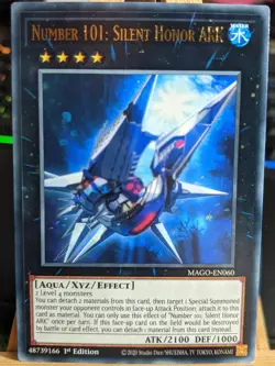 Number 101 Silent Honor Ark MAGO-EN060 Gold Rare LP/NM Yugioh Cards - Image 1